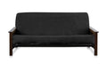 OctoRose Full Size 54x75x8inch 3 Side Zipper Classic Soft Micro Suede Futon Cover Slipcover Sofa Day Bed Mattress Cover Couch Pr