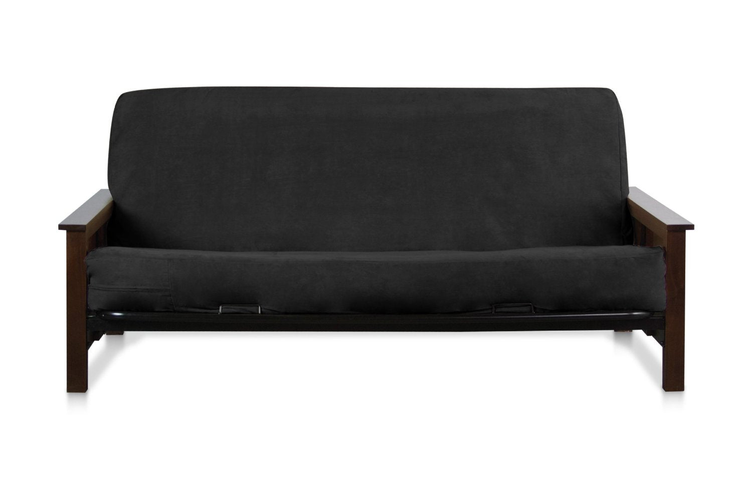 OctoRose Full Size 54x75x8inch 3 Side Zipper Classic Soft Micro Suede Futon Cover Slipcover Sofa Day Bed Mattress Cover Couch Pr