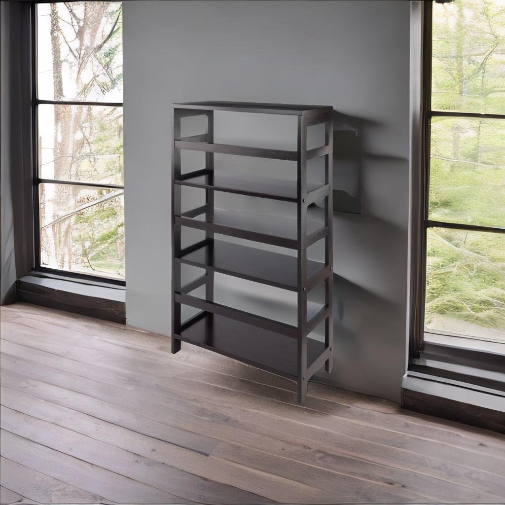 Ergode Espresso Storage Shelf: Accommodates Large or Small Baskets, 3-Tier, 25.20' W x 11.22' D x 42' H