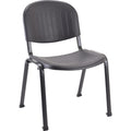 Lorell Low Back Black Stack Chair (Pack of 4)