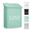 Calindiana Modern Farmhouse Metal Lint Bin for Laundry Room, Mint, 10L