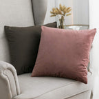 Miulee Pack Of 2 Decorative Velvet Pillow Covers Soft Square Throw Pillow Covers Solid Cushion Covers Jam Pillow Cases For Sprin
