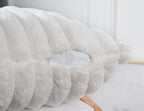 Panod Faux Fur Decorative Lumbar Throw Pillow Covers 12 X 24,Long Boho Lumbar Pillow Covers Pillow Case Cushion Case For Bed Sof