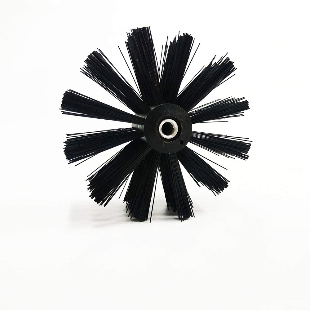 Chimney Cleaning Brush Dryer Duct Cleaner 2-In-1 Kit Fireplace Drier Vent Lint Sweeping Tools 18 Flexible Rods Rotary System Wor