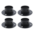 Tighall 4Pcs 38mm/11/2 Diameter Stainless Steel Closet Wardrobe Rod Holder Socket End Support Bracket Flange, Closet Pole Hold