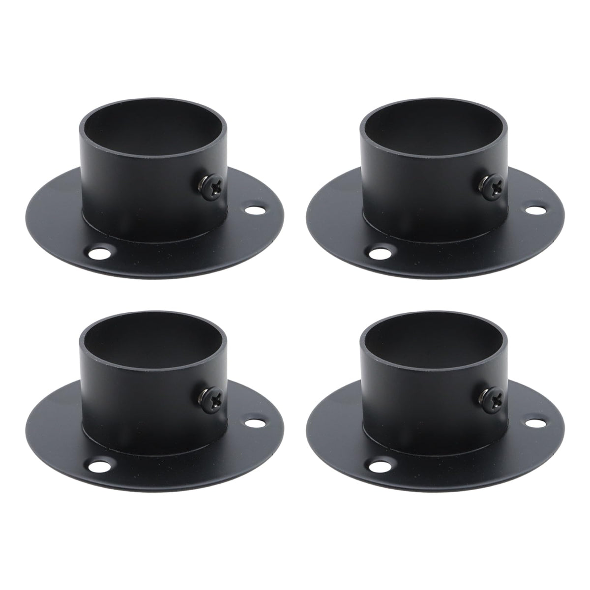 Tighall 4Pcs 38mm/11/2 Diameter Stainless Steel Closet Wardrobe Rod Holder Socket End Support Bracket Flange, Closet Pole Hold