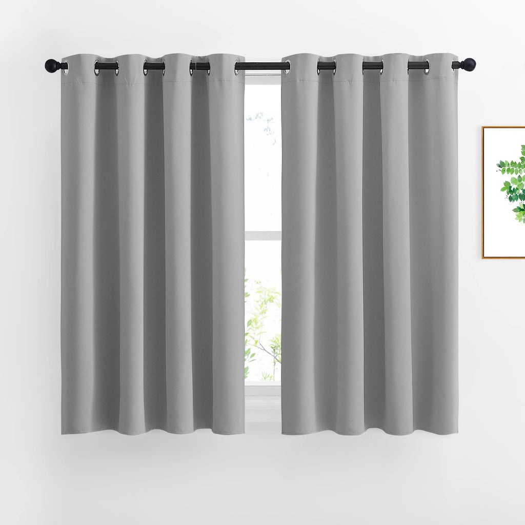 Nicetown Blackout Curtains Panels For Bedroom - Window Treatment Thermal Insulated Blinds Solid Grommet Vertical Drapes For Kitc