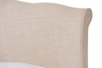 Baxton Studio Fannie French Classic Modern Style Platform Bed Beige/Full
