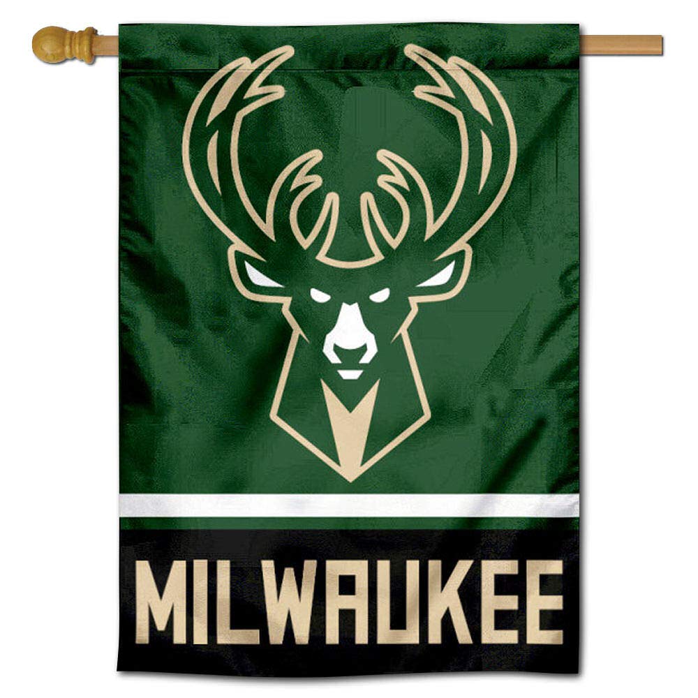 Milwaukee Bucks Two Ply And Double Sided House Flag
