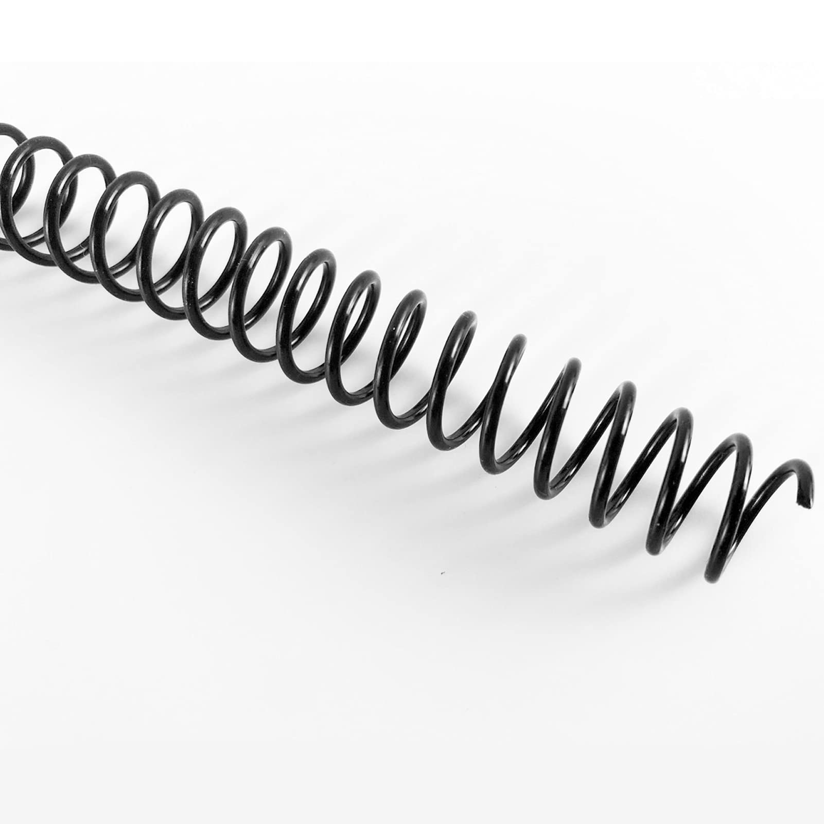 Totiyea 100 Pack Plastic Spiral Binding Coils,12Mm(1/2') Binding Spirals,90 Sheet Capacity,4:1 Pitch, Black