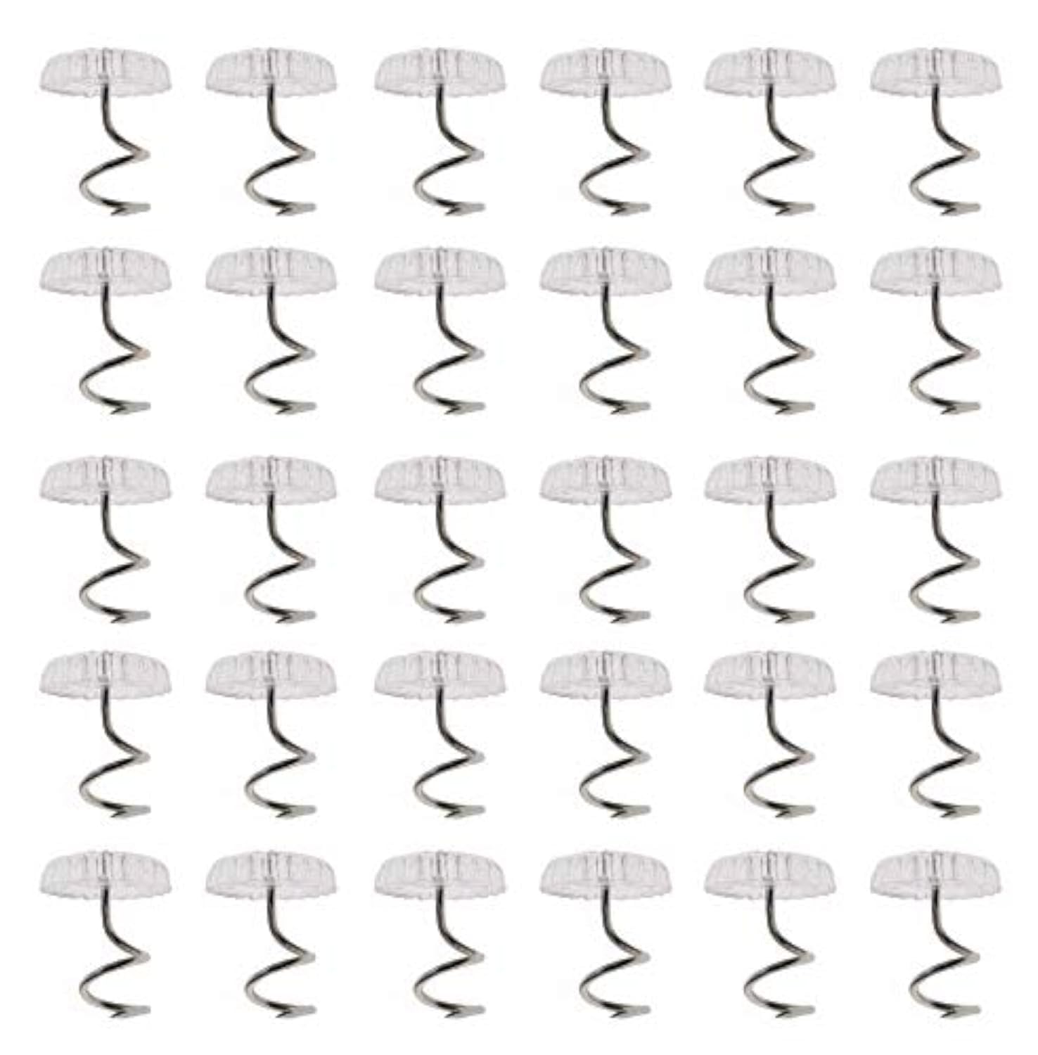 Royee 50 Pcs Twisty Pins Clear Head Screws Fasteners For Upholstery Slipcovers Bed Skirts Sofa Car Van Home Furniture Hold Bed S