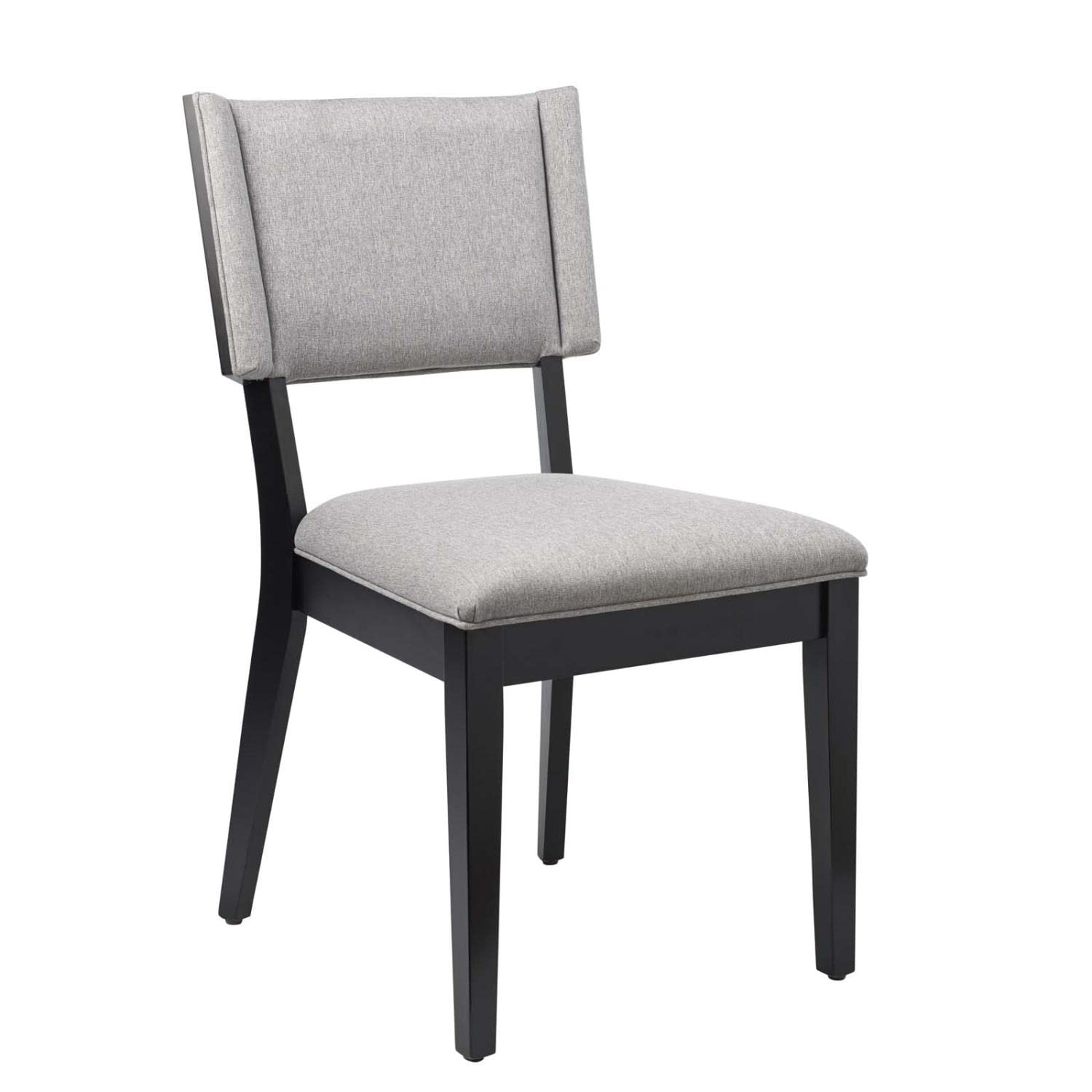 Modway Esquire Solid Wood And Fabric Dining Chairs In Light Gray (Set Of 2)