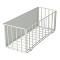 Wrenmor Foldable Magnetic Laundry Basket For Washer Or Refrigerator Side, Carbon Steel Wall Organizer, White Space Saving Storag