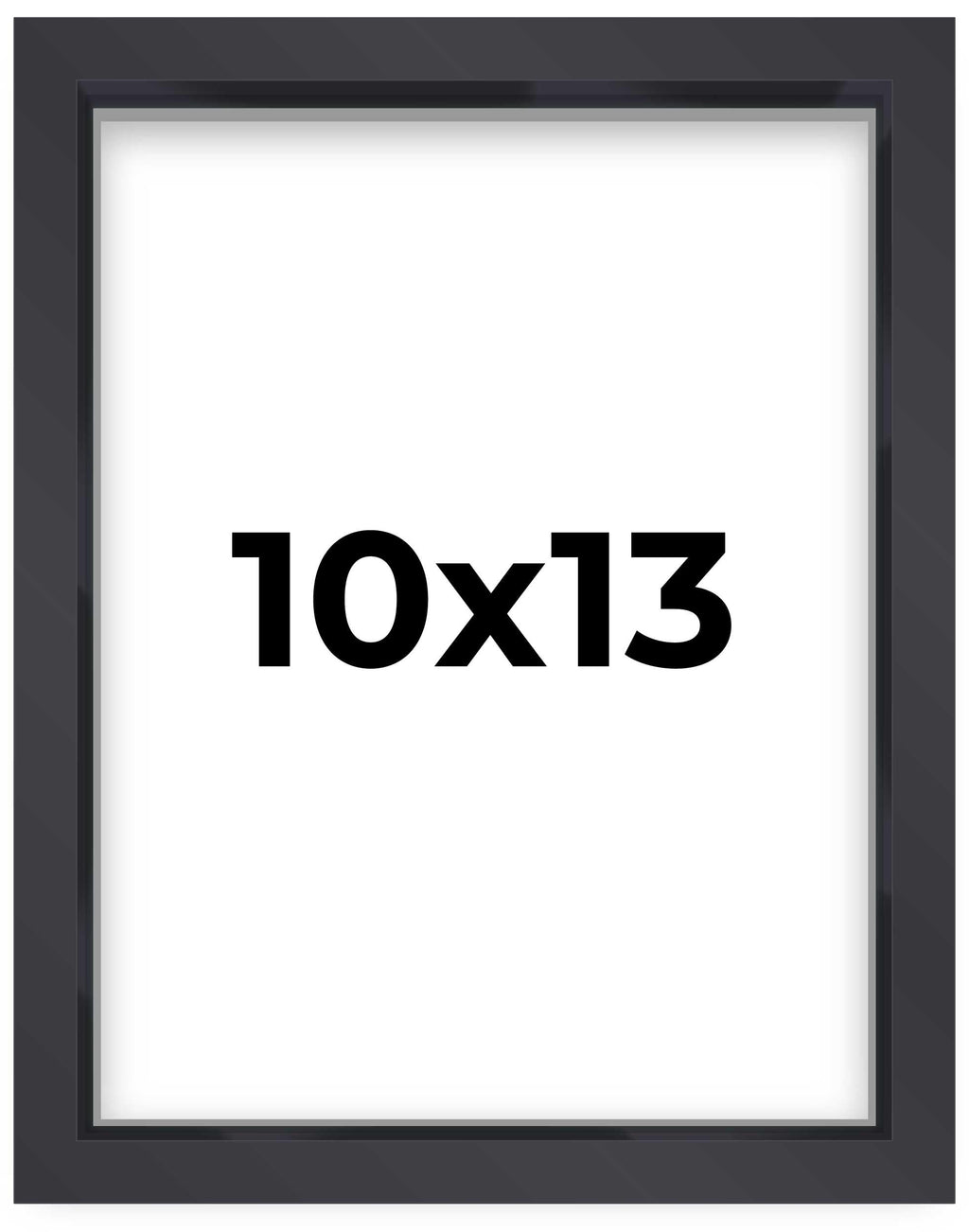 10x13 Shadow Box Frame Contemporary Black | 1'' Depth of Usable Space| Interior Size 10x13 or 13x10 Inches| UV Resistant Acrylic