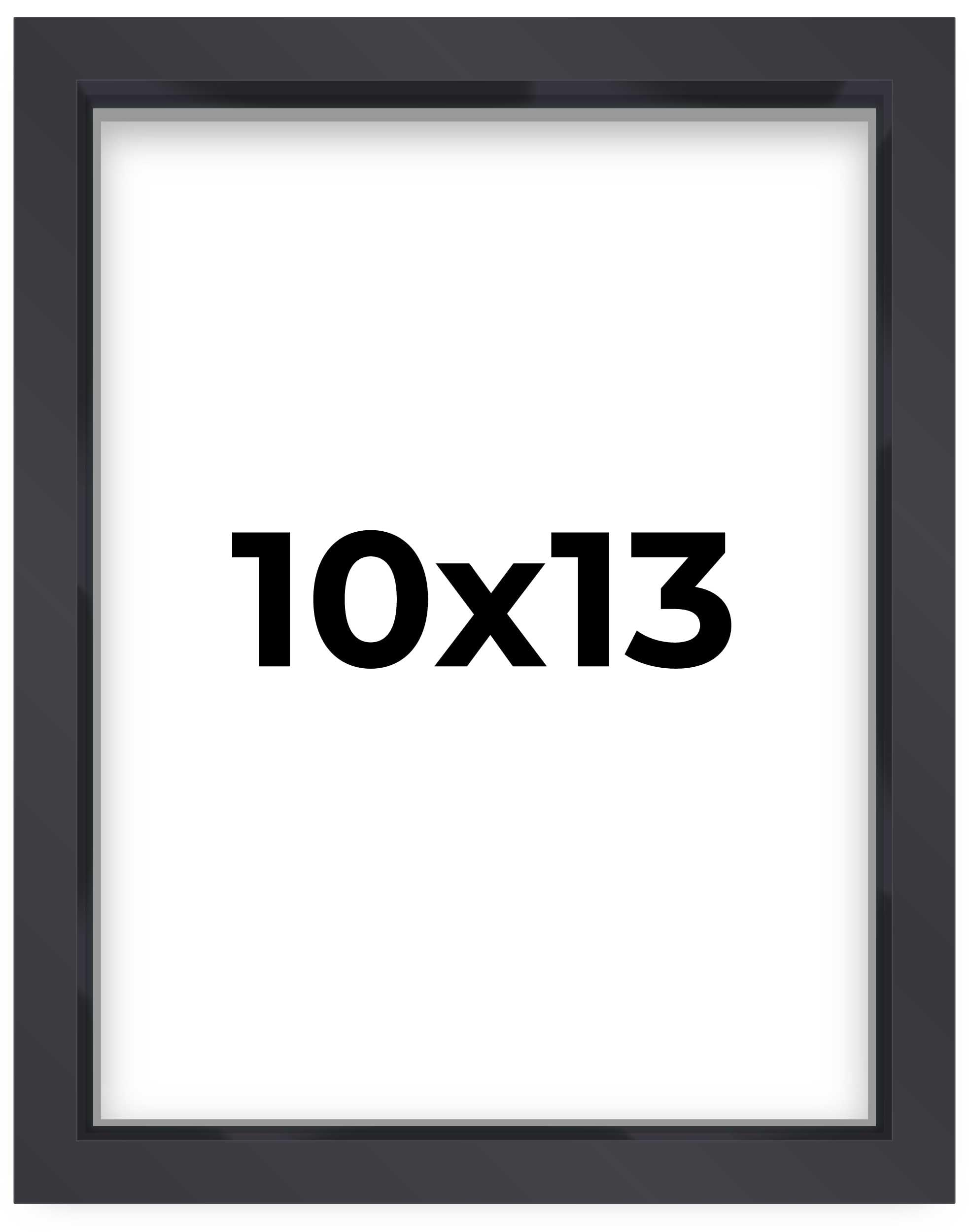 10x13 Shadow Box Frame Contemporary Black | 1'' Depth of Usable Space| Interior Size 10x13 or 13x10 Inches| UV Resistant Acrylic