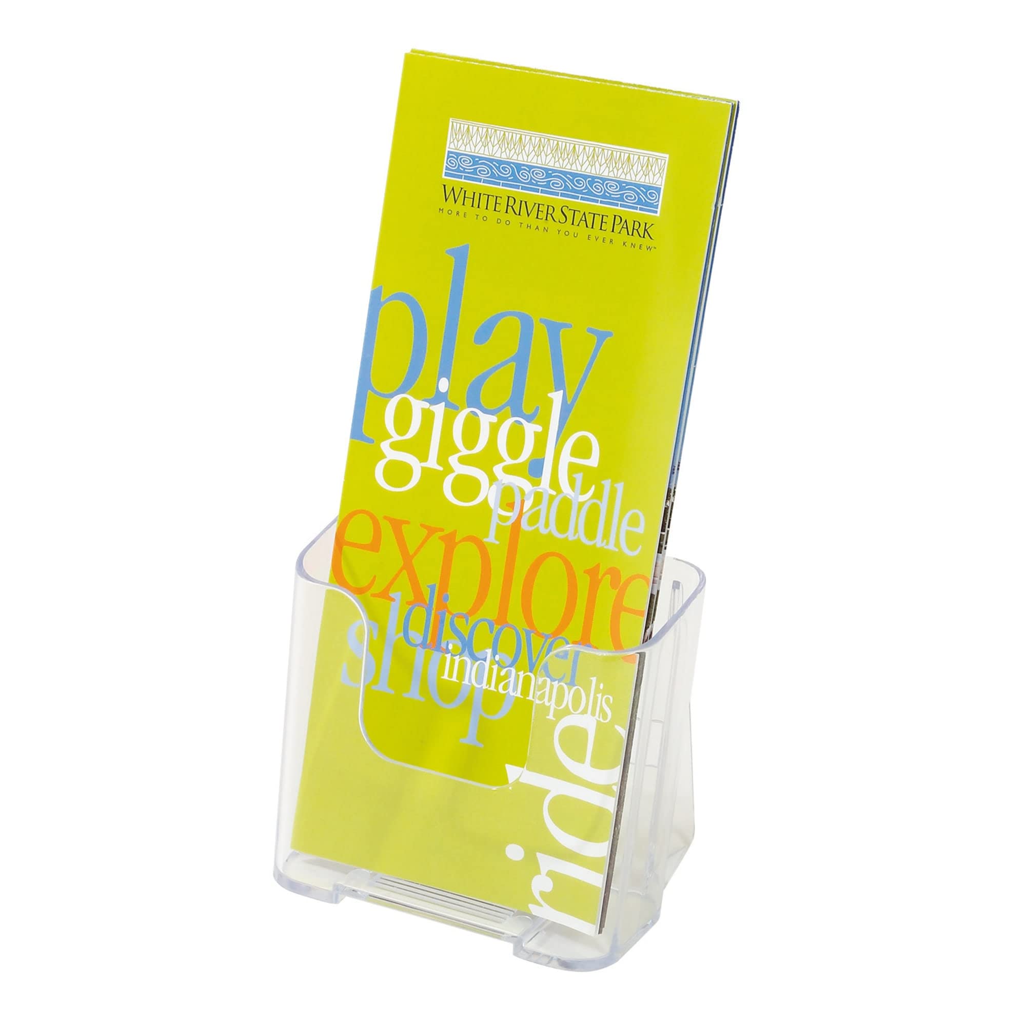 Office Depot Brand High-Back Literature Holder, 7-3/4'H X 4-1/4'W X 7-3/4'D