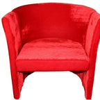 HomeRoots Wood, Polyurethane Foam: 97%, Polyester Fabric: 3% 25' Luxurious Wood and Red Microfiber Folding Chair