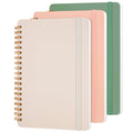 Utron 3 Pcs Small Spiral Notebook 5X7, Notebooks For Note Taking, Morandi Spiral Journal Notebook, Work Notebook Small Notebooks