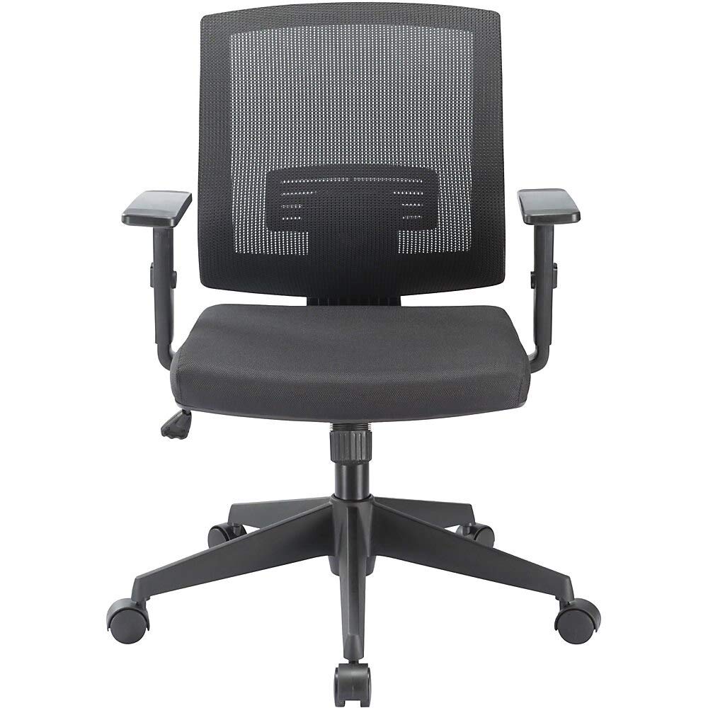 Lorell Soho Mid-Back Task Chair, Black