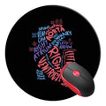 Mouse Pad Round Gaming Mouse Mat Cardiac Nurse Anatomical Heart Doctor Medical, Non-Slip Rubber Base Mousepad Cute Mousemat For