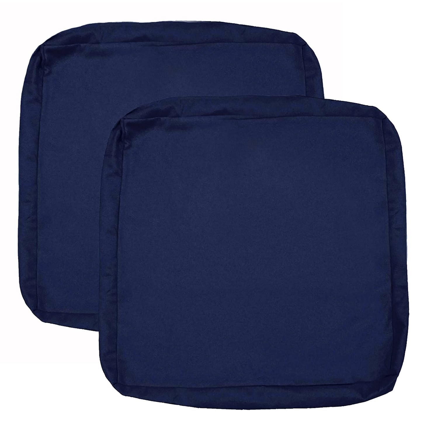 Sqodok Patio Cushion Covers 21X19X3 Inch, Waterproof Outdoor Cushion Covers For Patio Furniture, 2Pack Patio Cushion Seat Slicov