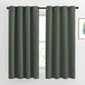 Nicetown Bedroom Curtains 63 Inch Length 2 Panels - Grommet Top Blackout Room Darkening Sound Reduction Privacy Thermal Drapes F