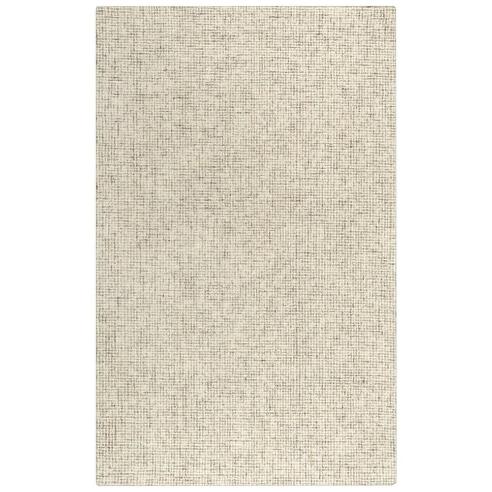 Overstock London Abstract/Tweed Wool Hand-Tufted Rug Beige 8' X 10' 8' X 10' Indoor Rectangle