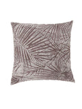 Benjara Contemporary Style Palm Leaves Designed Set Of 2 Throw Pillows, Brown