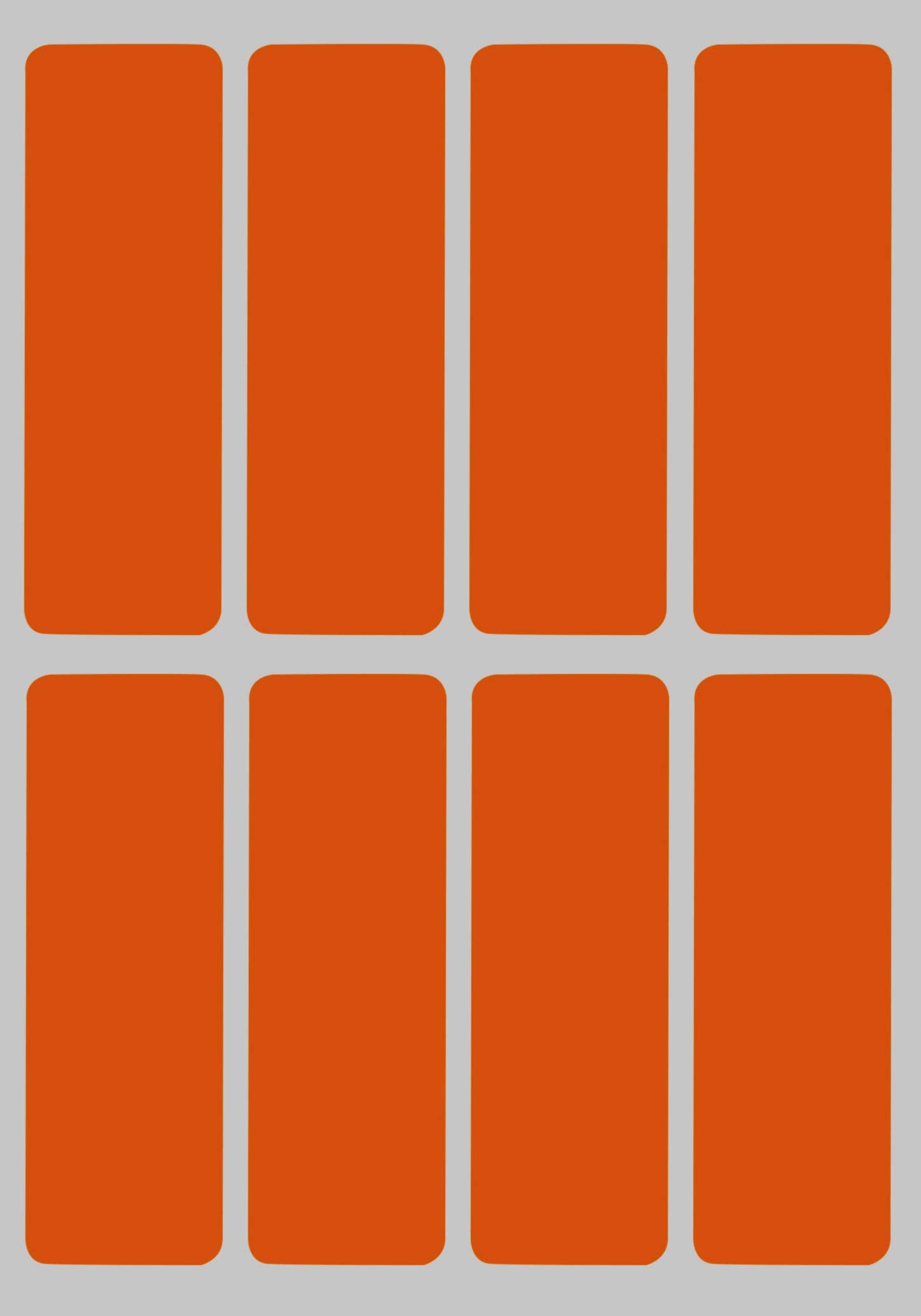 Orange Sticker 3X1 Inch Color-Coding Labels For Organizing, Paper Sticker Sheet Tags For Home, Office, And School Projects, 200-