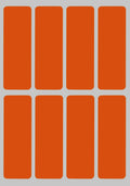 Royal Green Color Code Stickers For File Folders In Orange 3X1 Inch - 800 Pack