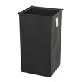 Safco Products 36 Gallon Plastic Trash Liner 9669, For Use With Safco Push Top Receptacle, 36-Gallon Capacity, Black, Easy To Re