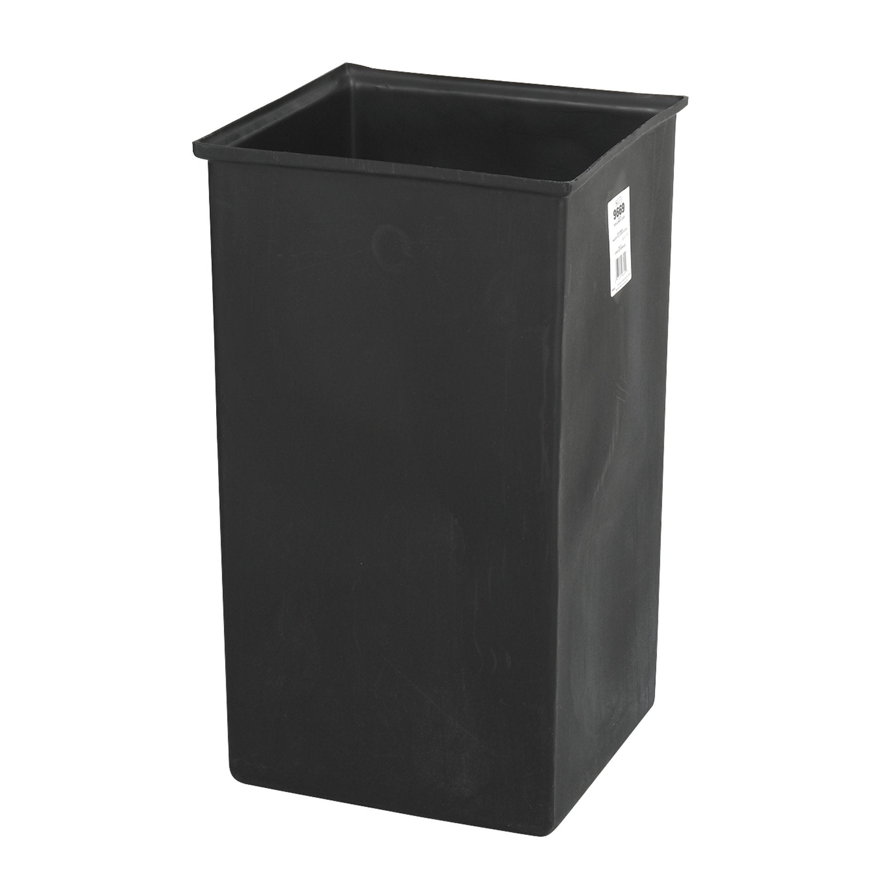 Safco Products 36 Gallon Plastic Trash Liner 9669, For Use With Safco Push Top Receptacle, 36-Gallon Capacity, Black, Easy To Re