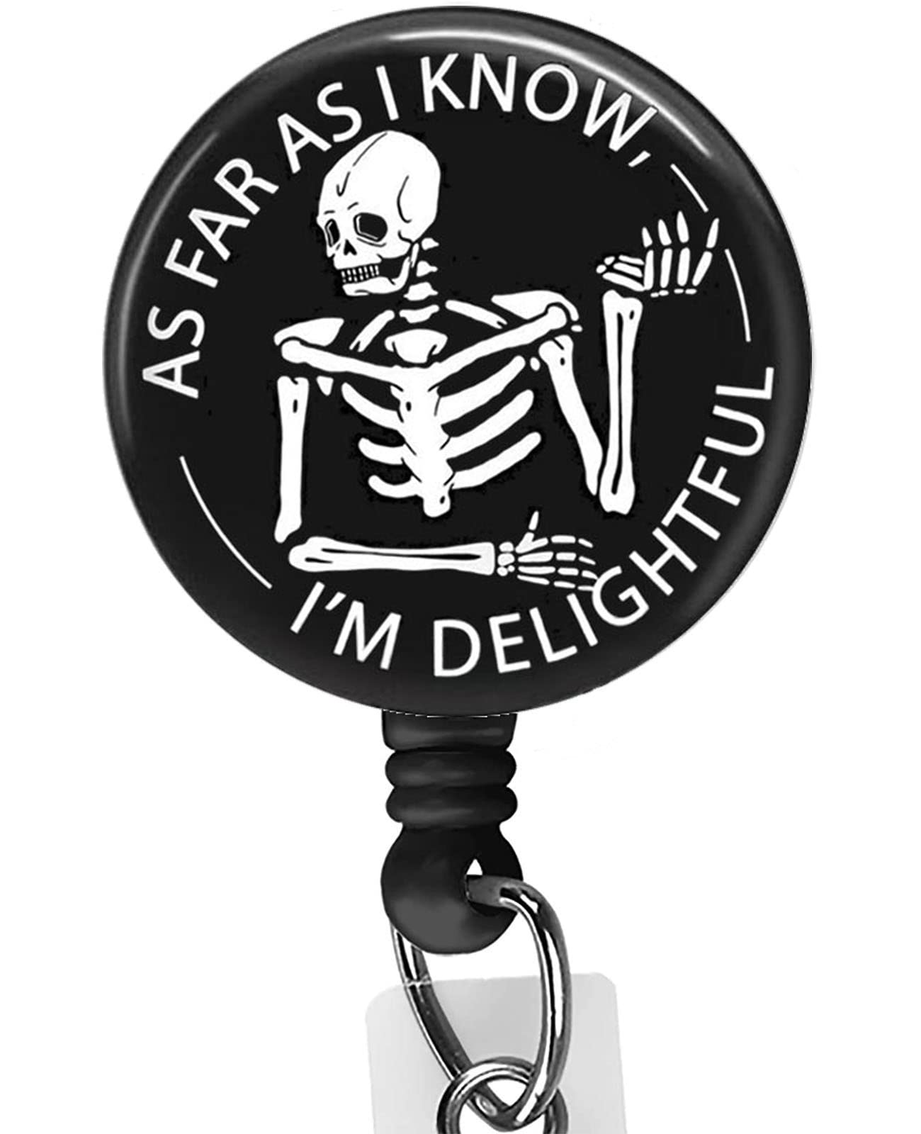 Bedocia Badge Reels Retractable Cute Nurse Badge Reel With Alligator Clip, Funny Id Badge Holder For Nurses, Doctors, Teachers,