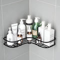 ABTER Self Adhesive Corner Shelf for Bathroom & Kitchen  Wall Mounted Rack with Magic Sticker, No Drill Shower Caddy (1 PC) (Co