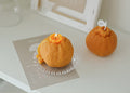 Orange Shaped Scented Candle,140G Fruit Aroma Soy Wax Decorative Candle for Table Photo Prop Birthday Gift,Prefect for Meditatio