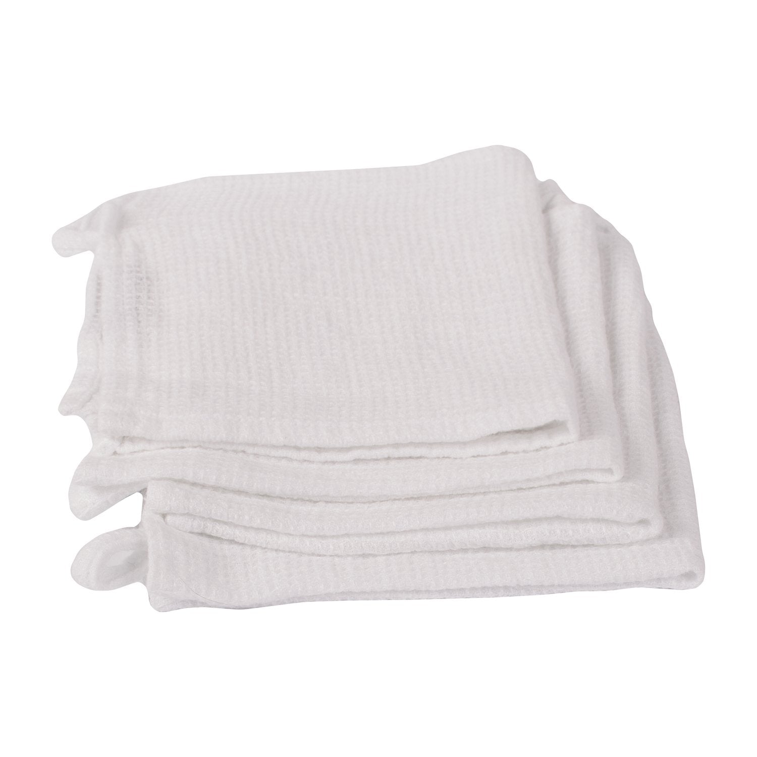 LinenMe Wash Cloths x4 100% Linen , 12 by 12-Inch, Optical White