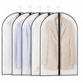DaaSolid Garment Bags for Hanging Clothes 5 Pack, Clear Suit Bags
