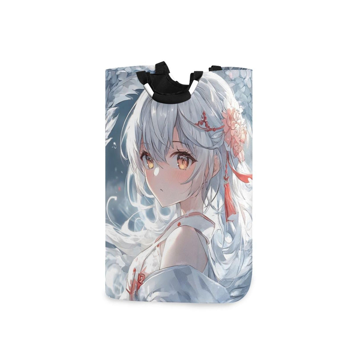 XYMZR 55L Laundry Basket Anime Dragon Woman, Freestanding Laundry Hamper  Collapsible, Fashion Design, Waterproof Fabric with F