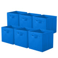 ShellKingdom Storage Bins, Foldable Fabric Storage Cubes And Cloth Storage Organizer Drawer For Closet And Toys, 6 Pack (Royal B