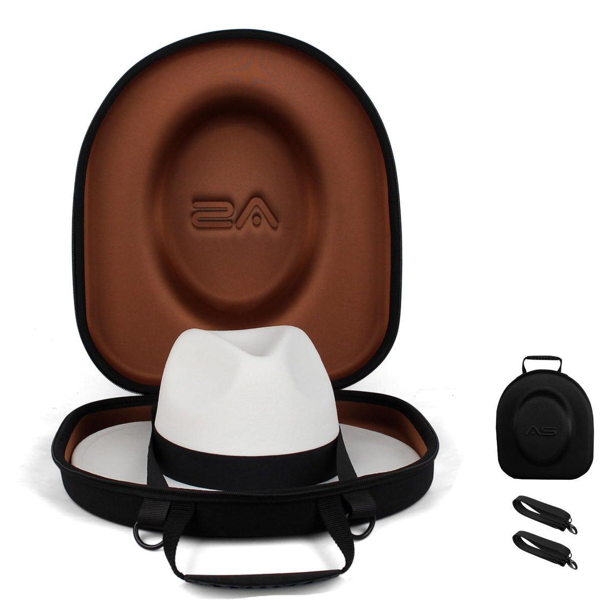 Anysiny Hat Box for Travel-Crush Proof Hat Travel Case for Fedora Hats Holder Storage Box Organizer Cap Carrier with Adjustable 