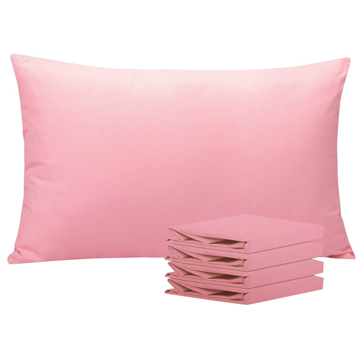 Ntbay 100% Brushed Microfiber Queen Pillowcases Set Of 4, 1800 Super Soft And Cozy, Wrinkle, Fade, Stain Resistant With Envelope