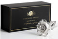 BESZONE Tin Rose 10th Anniversary for Her Gift - Tin Gift for 10 Year Wedding Anniversary for Couple Solid Pure Casted Tin Everl