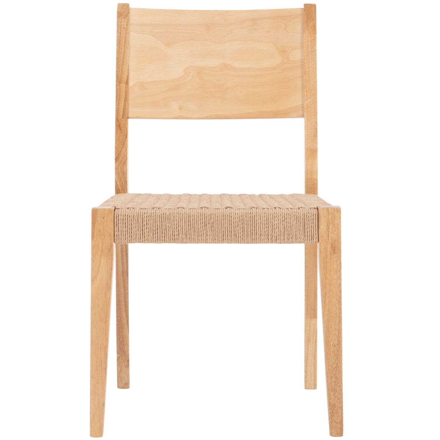 Powell Cadence Dining Chair - Modern, Natural, Solid Wood, Foam Seat - Set of 2