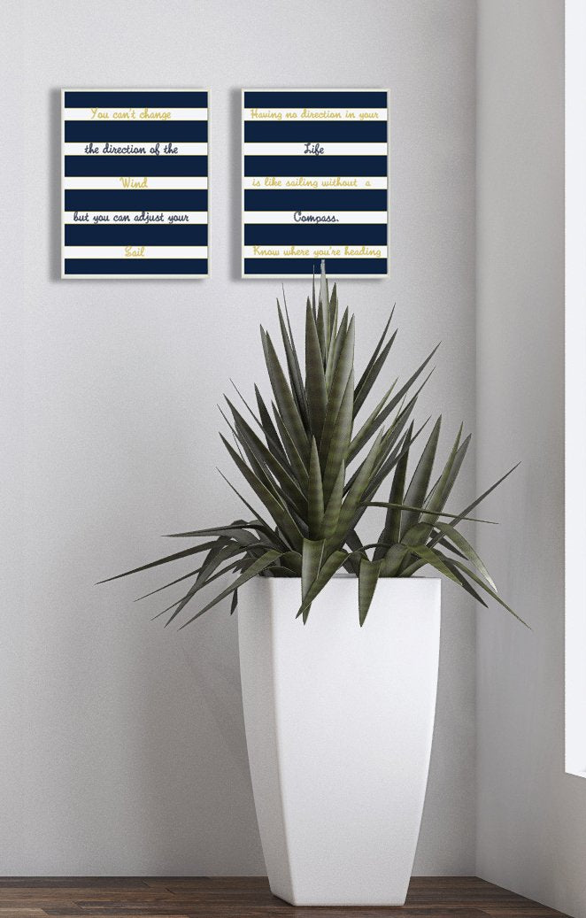 Stupell Home D  Cor Nautical Inspirations 2-Piece Rectangle Wall Plaque Set, 10 X 0.5 X 15, Proudly Made In Usa