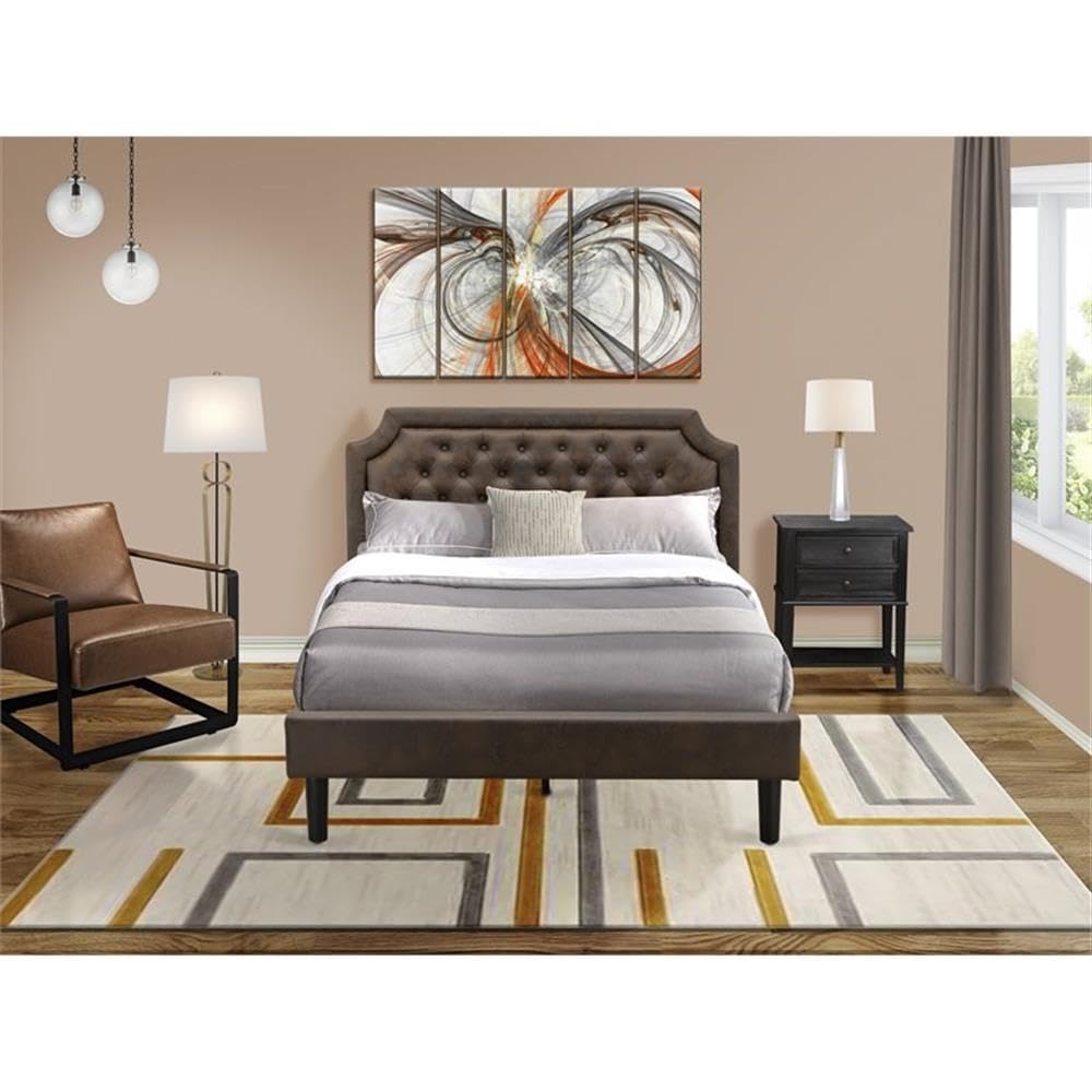 East West Furniture Bed Frame - Thumbnail 3