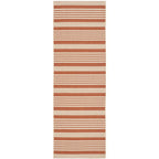 SAFAVIEH Courtyard Collection 2'3'' x 20' Terracotta/Beige CY6062 Stripe Indoor/ Outside Waterproof Easy cleansingPatio Backyard