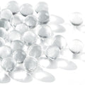 DomeStar 1LB Glass Marbles Bulk, Round Glass Marbles 0.63 Inch Vase Fillers Clear Glass Beads for Marble Runs Home Decor