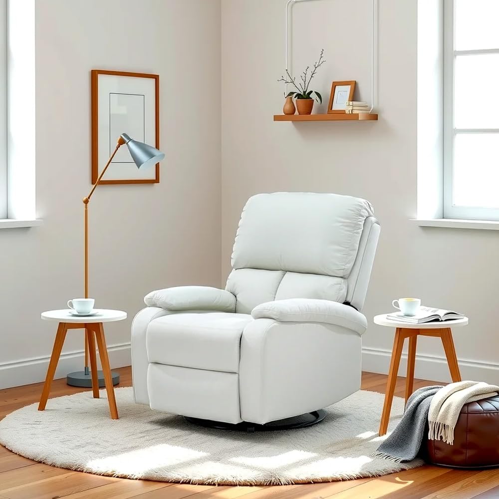 Royaloak Pearl Fabric Recliner Single Seater | Fabric | Tufting Design | High Backrest | Pocket Spring For Extra Comfort | Sturd