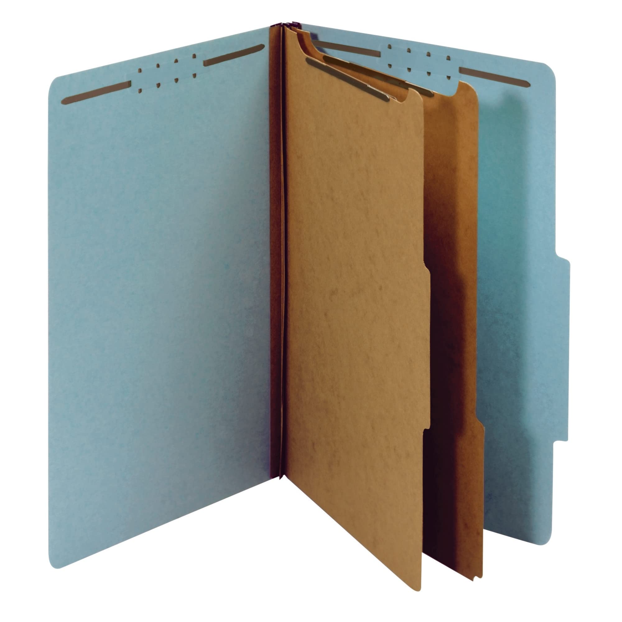 Office Depot Brand Pressboard Expanding File Folders, 2 1/2' Expansion, Legal Size, 83% Recycled, Blue, Pack Of 5