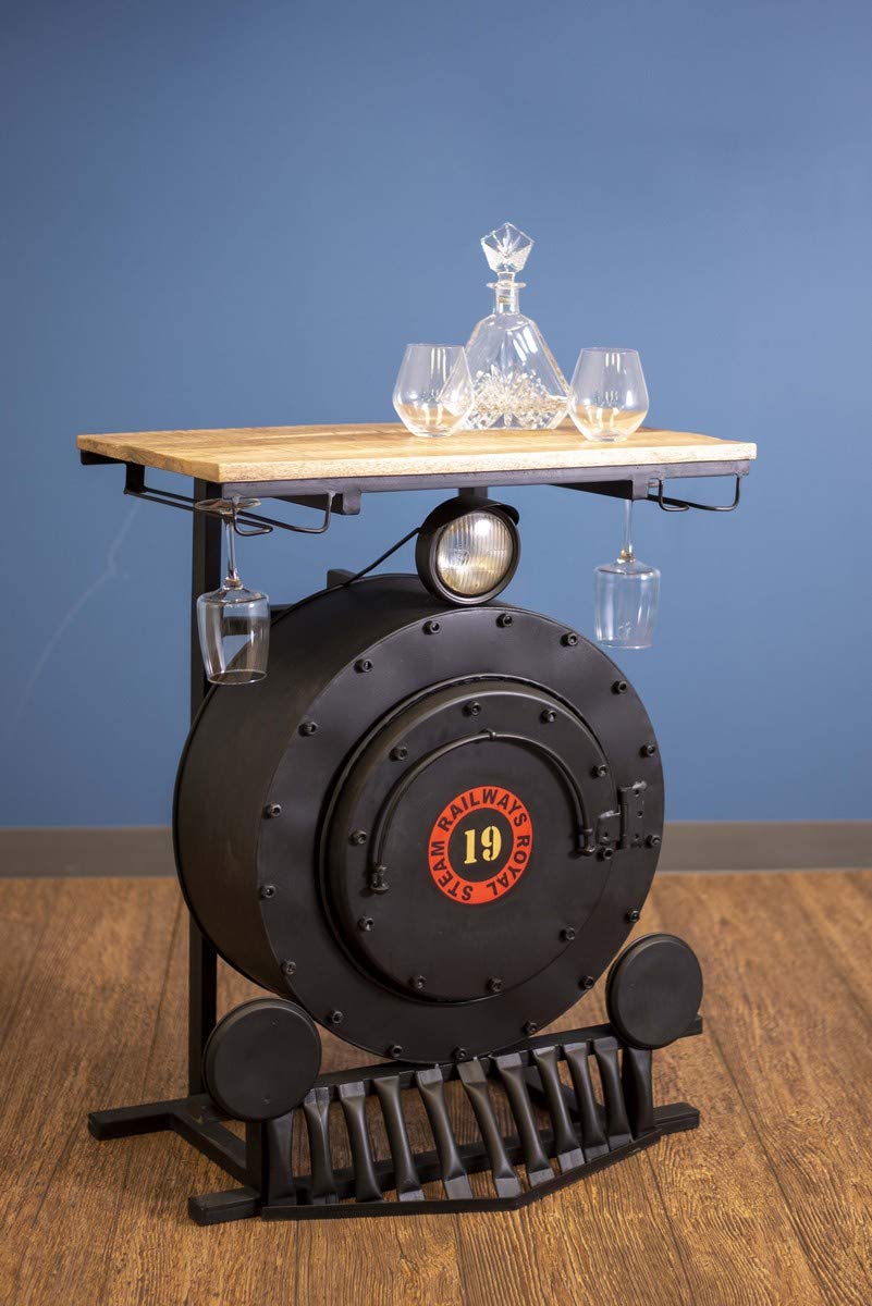 HomeRoots 17.5' X 28.5' X 36' Steam Engine Bar Counter